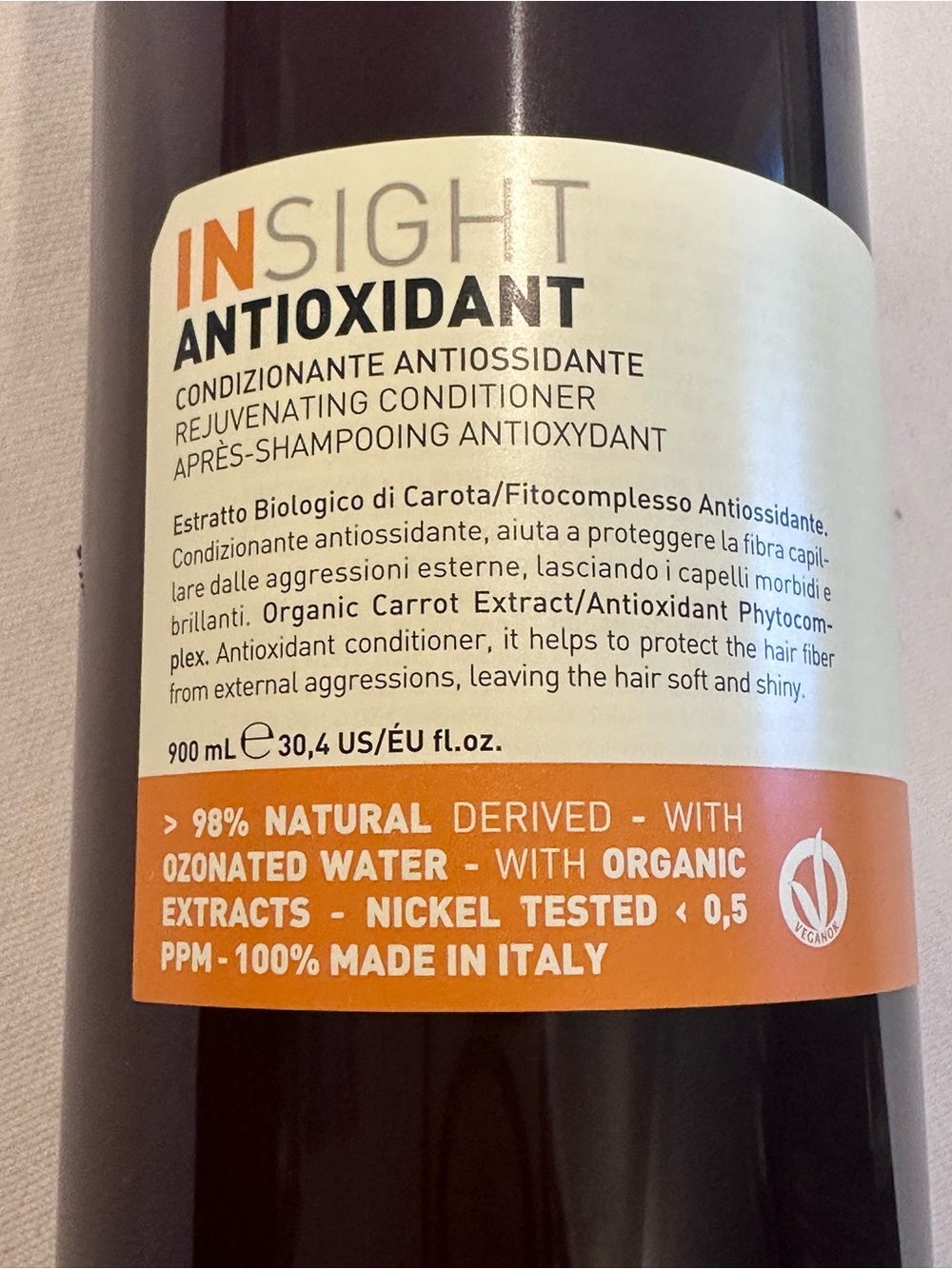 Insight Antioxidant Rejuvenating Conditioner. 900ml/30.4 oz.  New!
